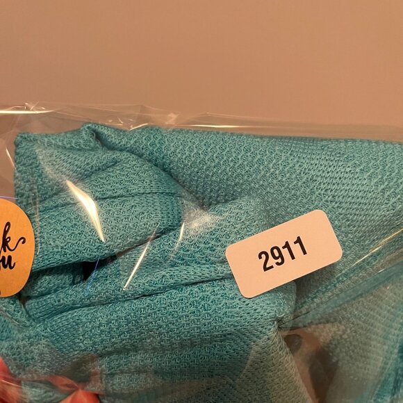 Ming Wang Aqua Teal Green Open Front Knit Cardigan Sweater Jacket PXL - Picture 14 of 14